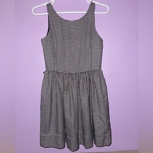 Polo by Ralph Lauren Womens Gingham Dress Sz 12 Black White Sleeveless Button
